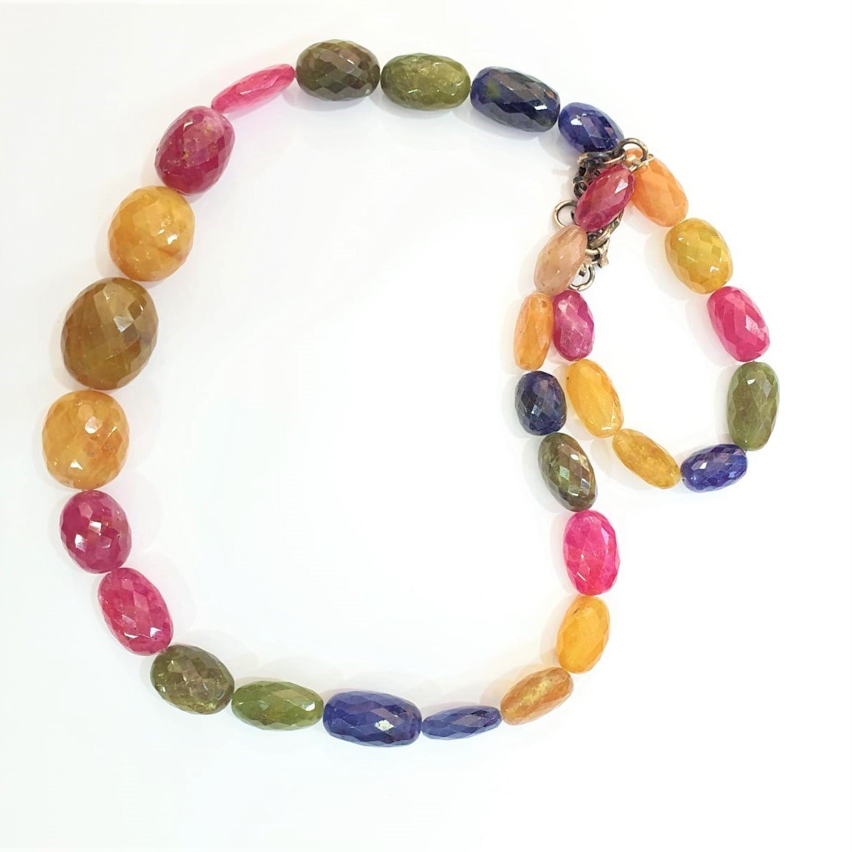 Safir İri Taş Kolye