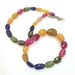 Safir İri Taş Kolye