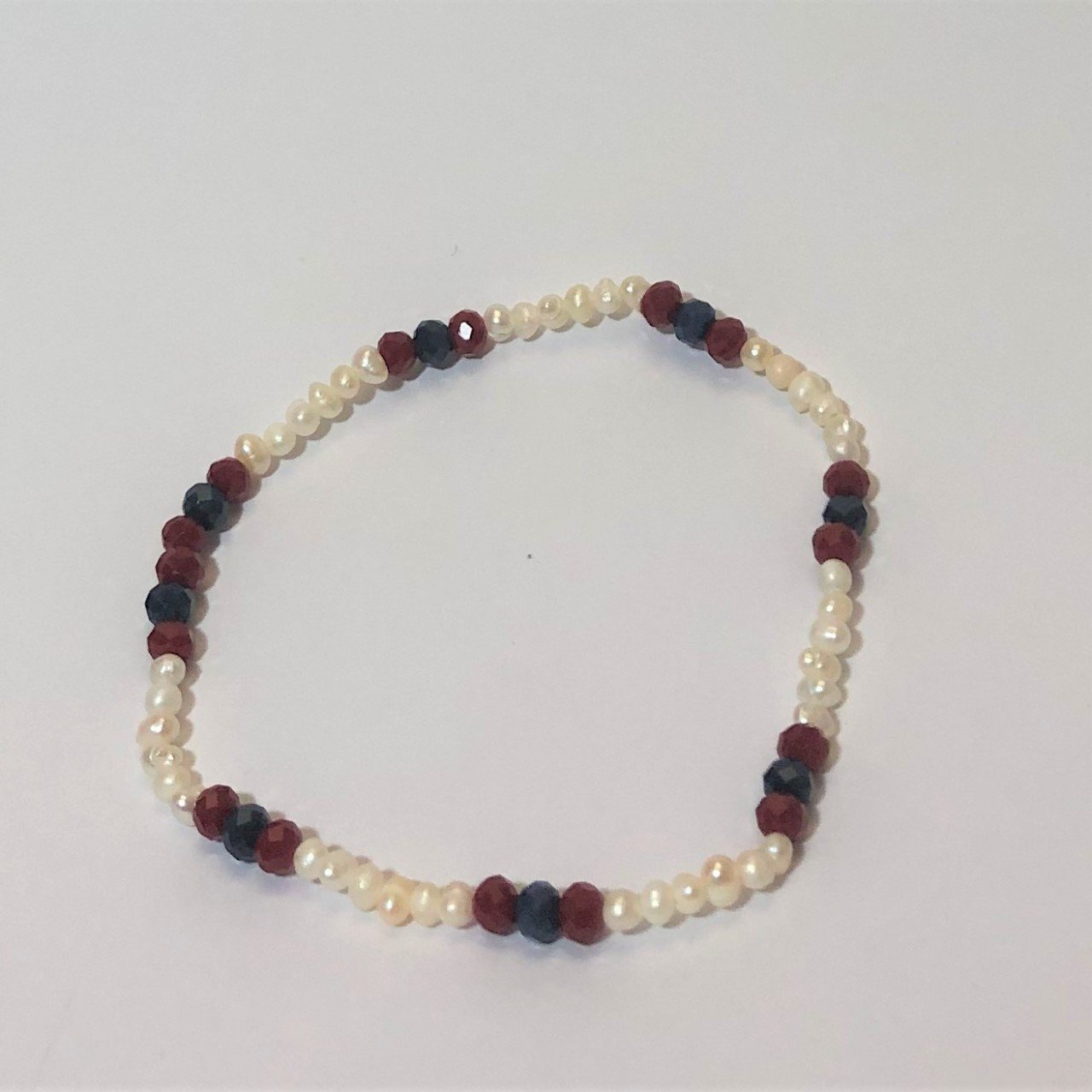 Kristal Taşlı İnci Bileklik