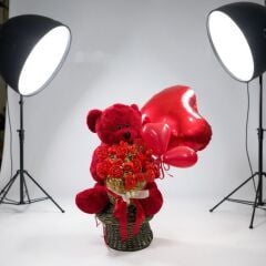 AŞK AYICIK MUM SEPETİ